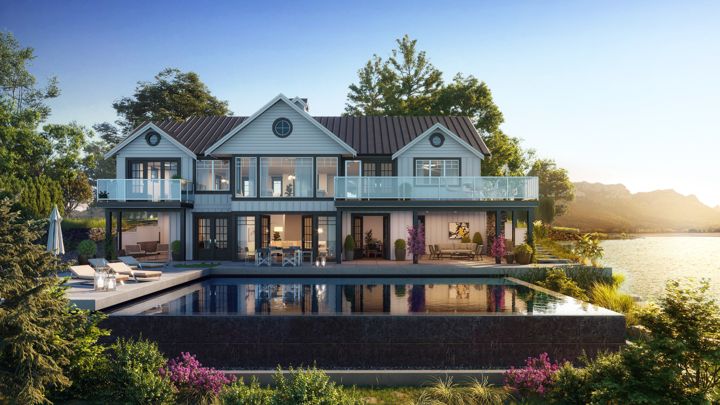 Villa Pool · BDM3d rendering