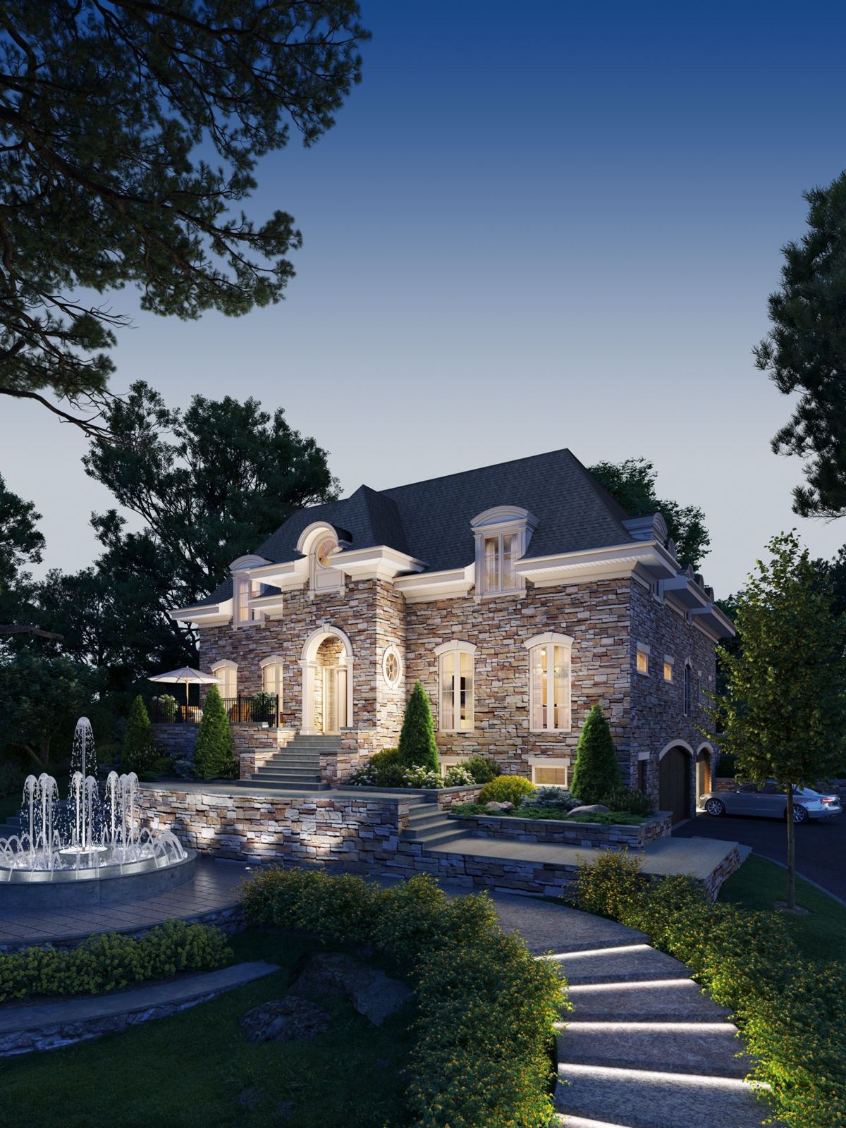 Graffi Residence, rendering 3
